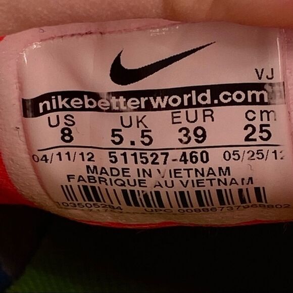 Nike Free 4.0 V2 - red and light blue size 8 - Picture 11 of 12